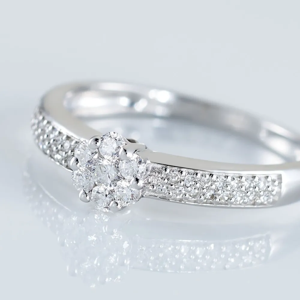 Marc Orian Anniversaire De Mariage|Bagues > Bague Praya Or Blanc Diamant