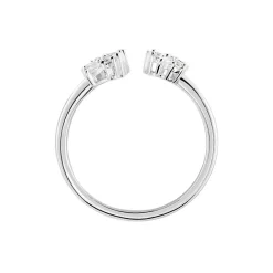 Marc Orian Bagues Fantaisie|Bijoux Zirconium > Bague Précieux Flocon Argent Blanc Oxyde De Zirconium