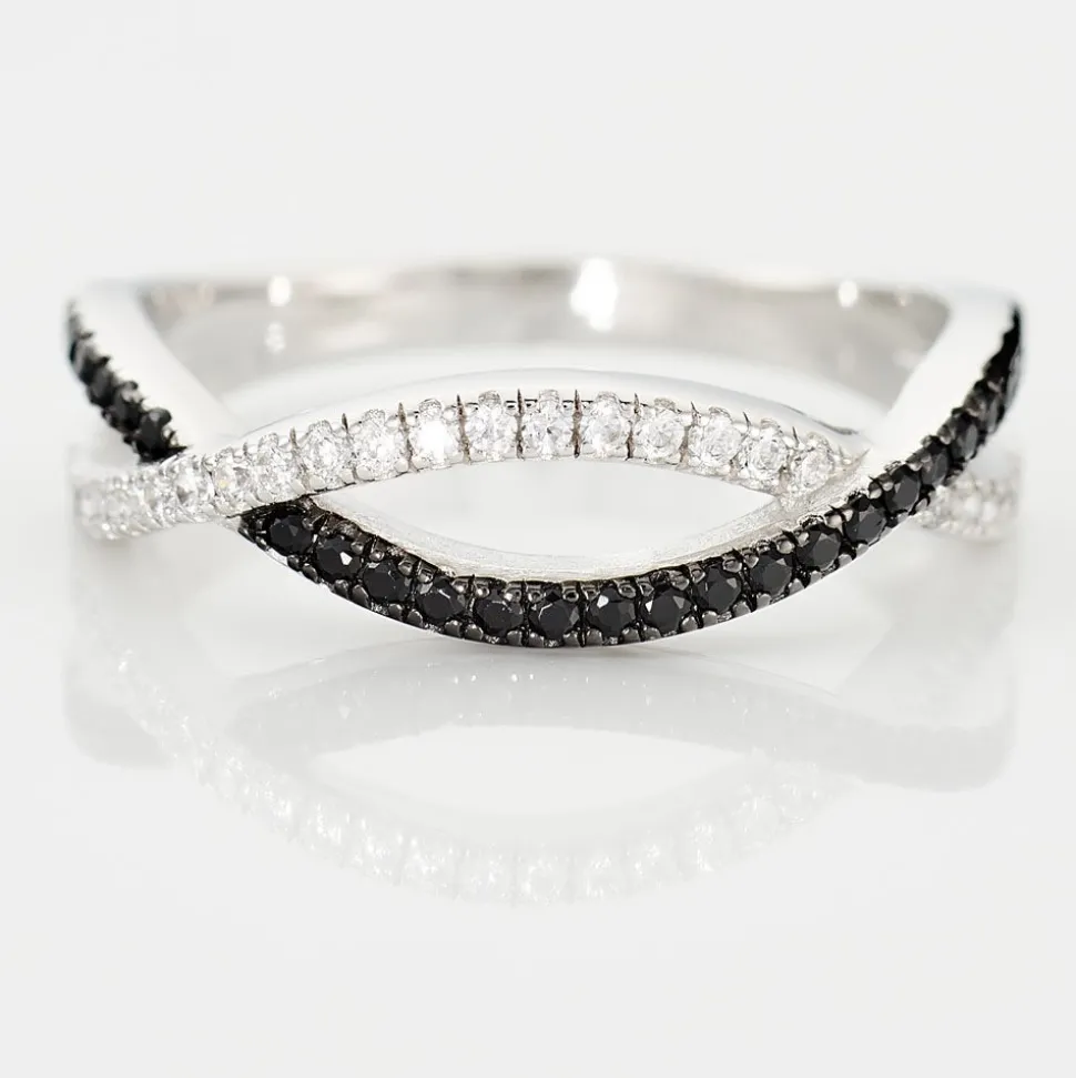 Bague Prudentia Argent Blanc Oxyde De Zirconium