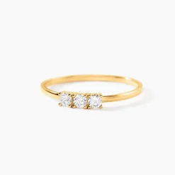 Marc Orian Bagues|Bijoux Femme > Bague Pryderi Or Jaune Oxyde De Zirconium