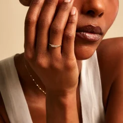 Marc Orian Bagues|Bijoux Femme > Bague Pryderi Or Jaune Oxyde De Zirconium