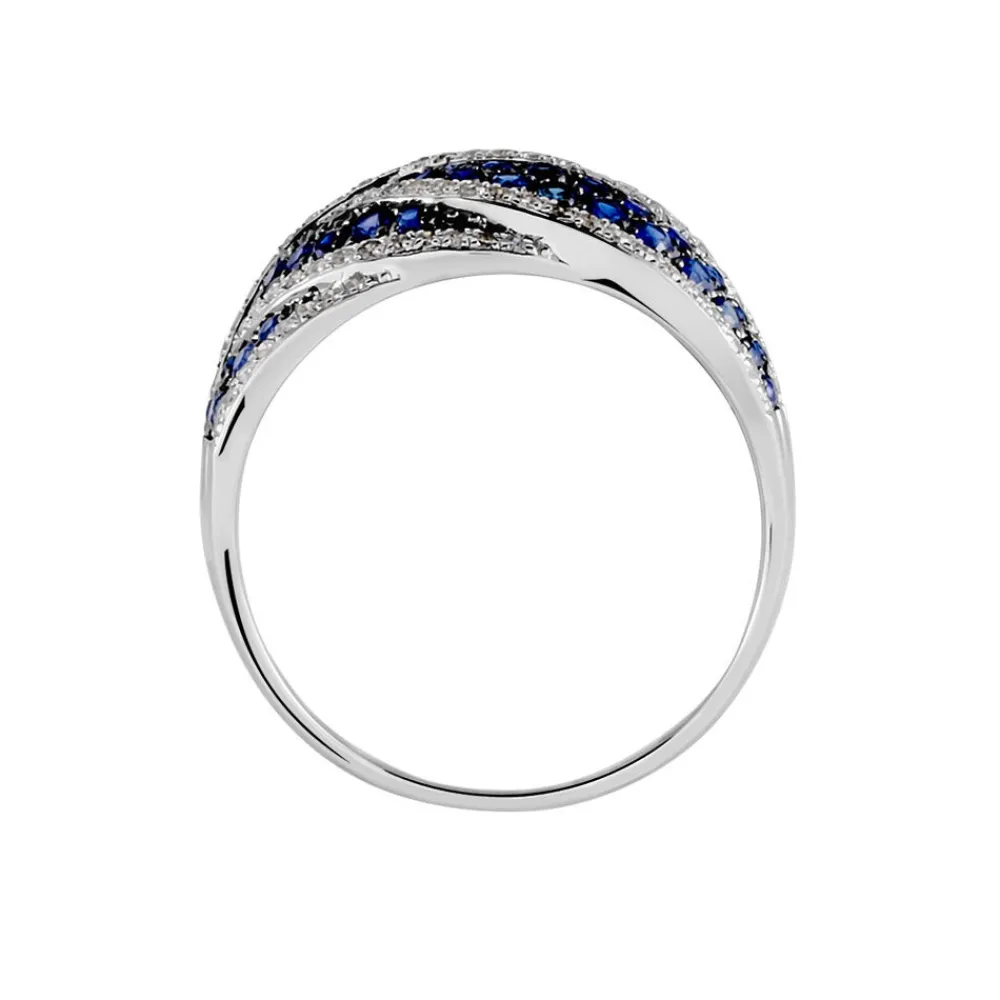Marc Orian Bagues Saphir|Anniversaire De Mariage > Bague Rebekka Or Blanc Saphir Et Diamant