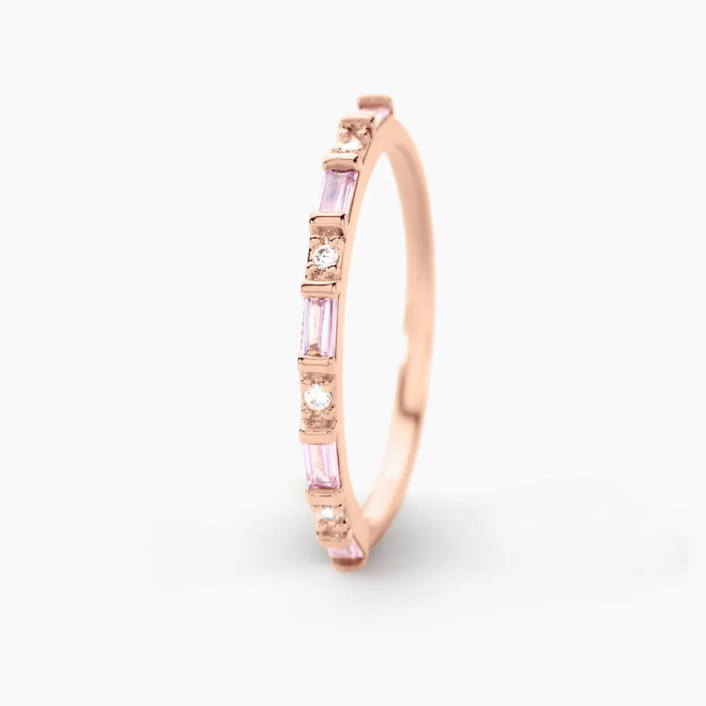 Marc Orian Bijoux Zirconium|Bagues > Bague Reflets Romantiques Argent Rose Oxyde De Zirconium argent rose oxyde rose