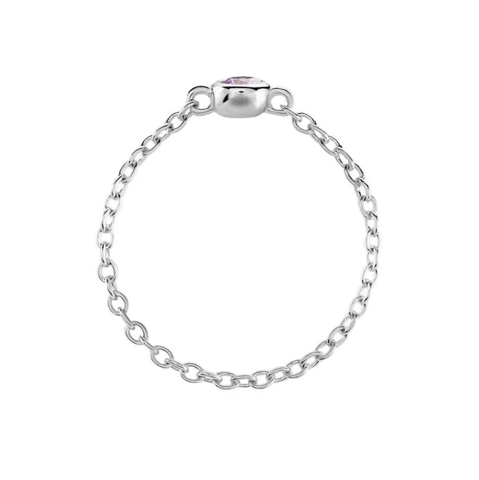 Bague Rio Argent Blanc Oxyde De Zirconium