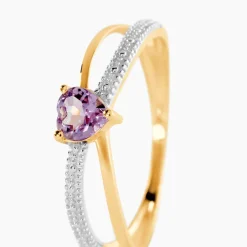 Marc Orian Cadeaux Mariage|Anniversaire De Mariage > Bague Rory Or Jaune Amethyste or jaune amethyste violette