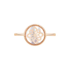 Marc Orian Bagues De Promesse|Bagues > Bague Rosae Argent Rose Nacre