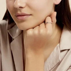 Marc Orian Bagues Saphir|Anniversaire De Mariage > Bague Rosalyne Or Blanc Saphir Et Diamant