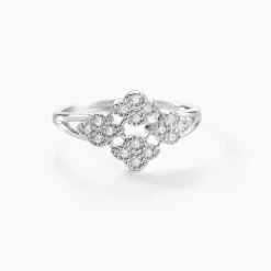 Marc Orian Bijoux Zirconium|Bagues > Bague Roseraie Argent Blanc Oxyde De Zirconium
