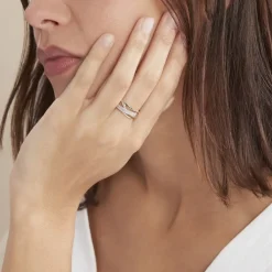 Marc Orian Parures De Mariage|Bagues > Bague Roslyn Or Jaune Diamant Blanc