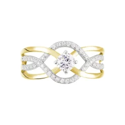 Marc Orian Bijoux Zirconium|Bagues > Bague Rozena Or Jaune Oxyde De Zirconium