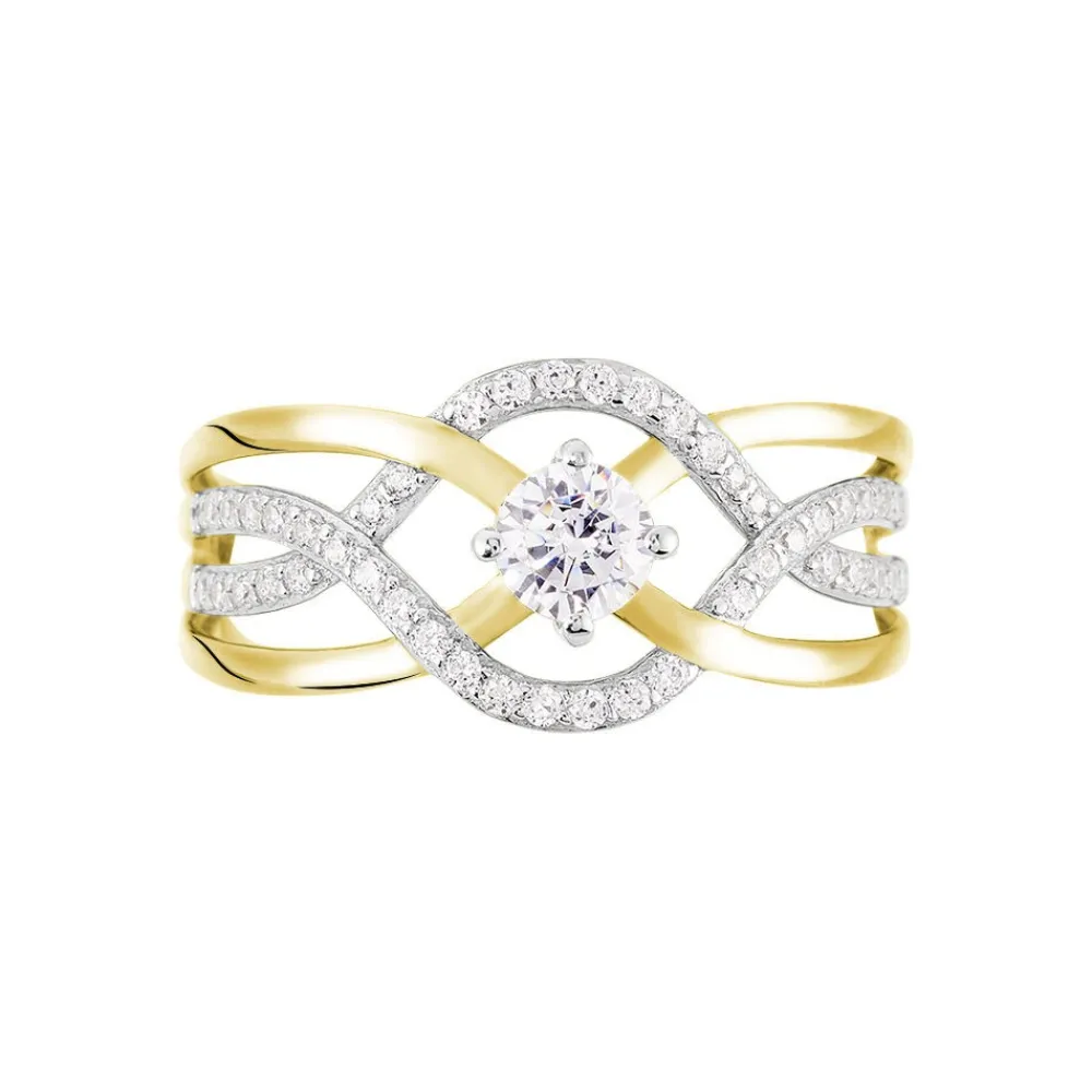 Marc Orian Bijoux Zirconium|Bagues > Bague Rozena Or Jaune Oxyde De Zirconium