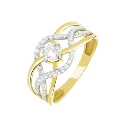 Marc Orian Bijoux Zirconium|Bagues > Bague Rozena Or Jaune Oxyde De Zirconium