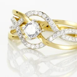Marc Orian Bijoux Zirconium|Bagues > Bague Rozena Or Jaune Oxyde De Zirconium