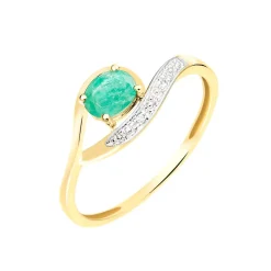Marc Orian Bijoux Émeraude|Bagues > Bague Sagesse Or Jaune Emeraude Et Diamant