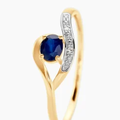 Marc Orian Anniversaire De Mariage|Bagues Saphir > Bague Sagesse Or Jaune Saphir Et Diamant