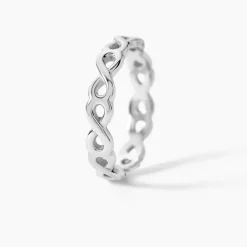 Marc Orian Bagues Fantaisie|Bagues > Bague Salma Argent Blanc