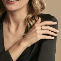 Marc Orian Bagues Fantaisie|Bagues > Bague Santina Argent Blanc
