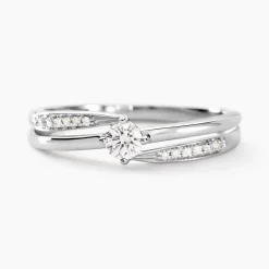Bague Selene Or Blanc Diamant