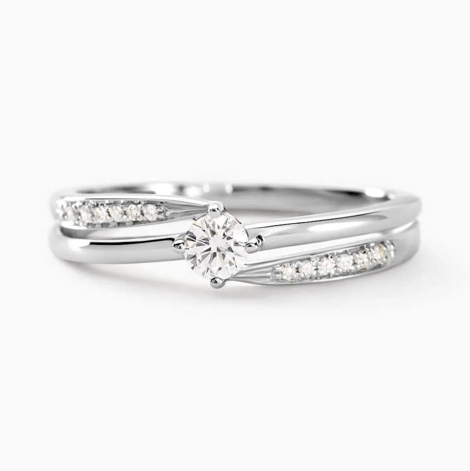 Bague Selene Or Blanc Diamant