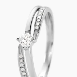 Bague Selene Or Blanc Diamant