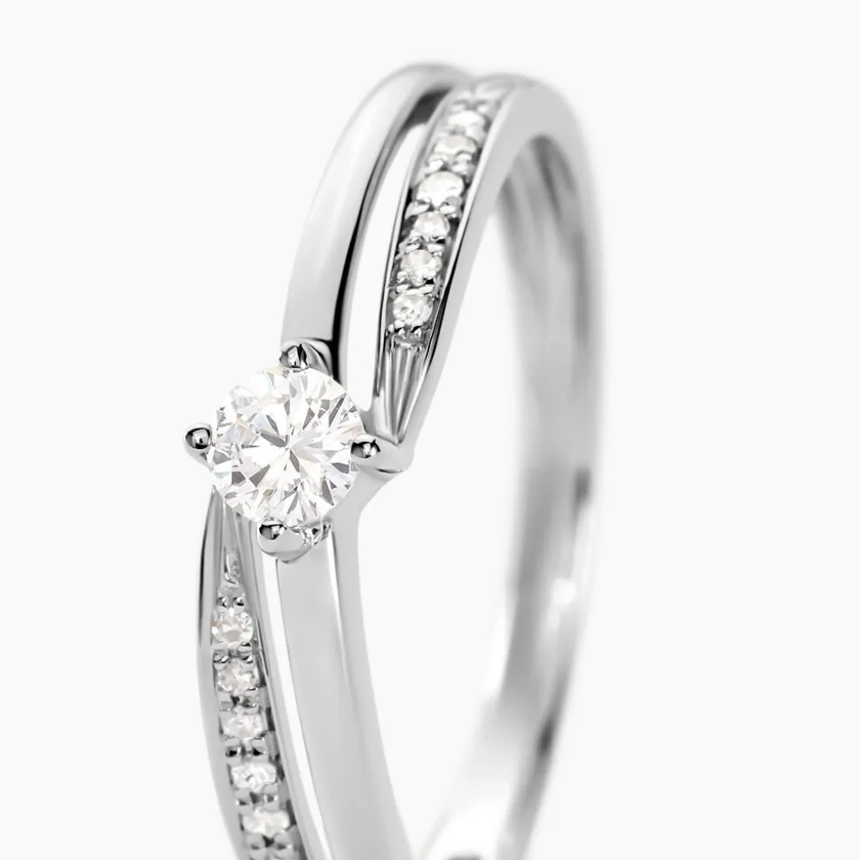 Bague Selene Or Blanc Diamant