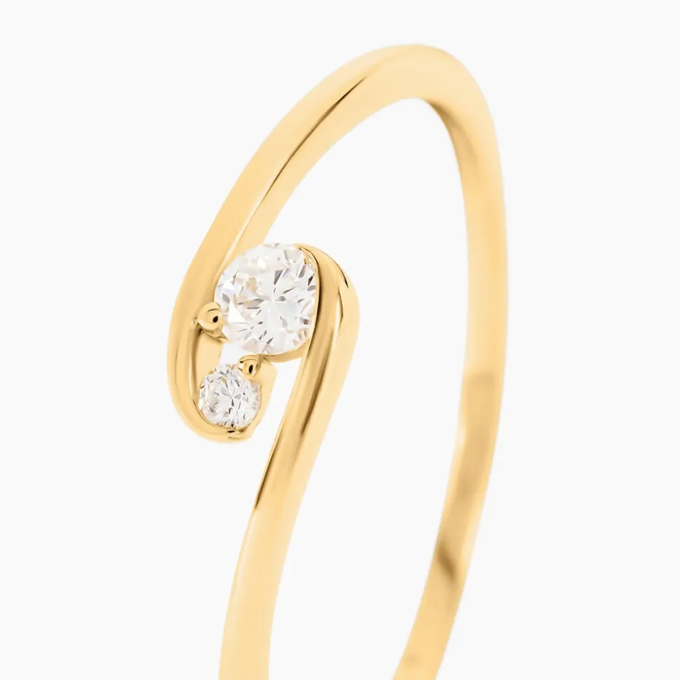 Bague Serenya Or Jaune Diamant Synthétique