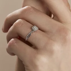 Marc Orian Parures De Mariage|Anniversaire De Mariage > Bague Sigolania Or Blanc Diamant