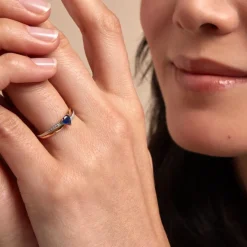 Marc Orian Anniversaire De Mariage|Bagues Saphir > Bague Skylar Diamant or bicolore saphir