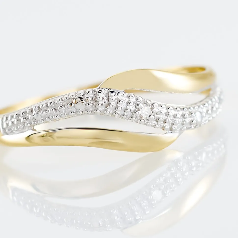 Bague Smeralda Or Bicolore Diamant