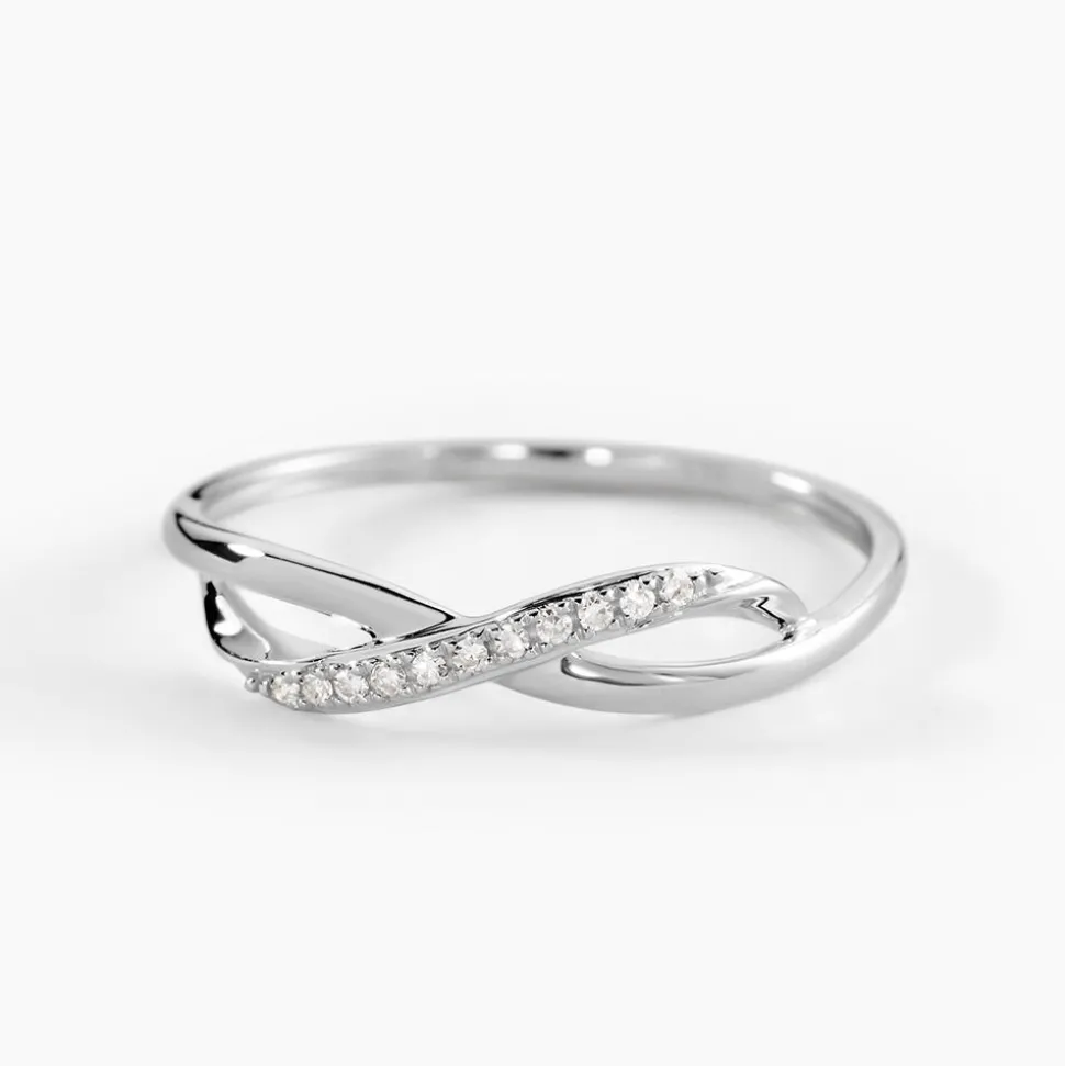 Bague Smina Or Blanc Diamant