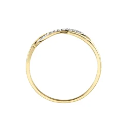 Bague Smina Or Jaune Diamant