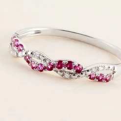 Marc Orian Bagues Rubis|Anniversaire De Mariage > Bague Sofia Or Blanc Rubis Et Diamant