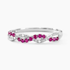 Marc Orian Bagues Rubis|Anniversaire De Mariage > Bague Sofia Or Blanc Rubis Et Diamant