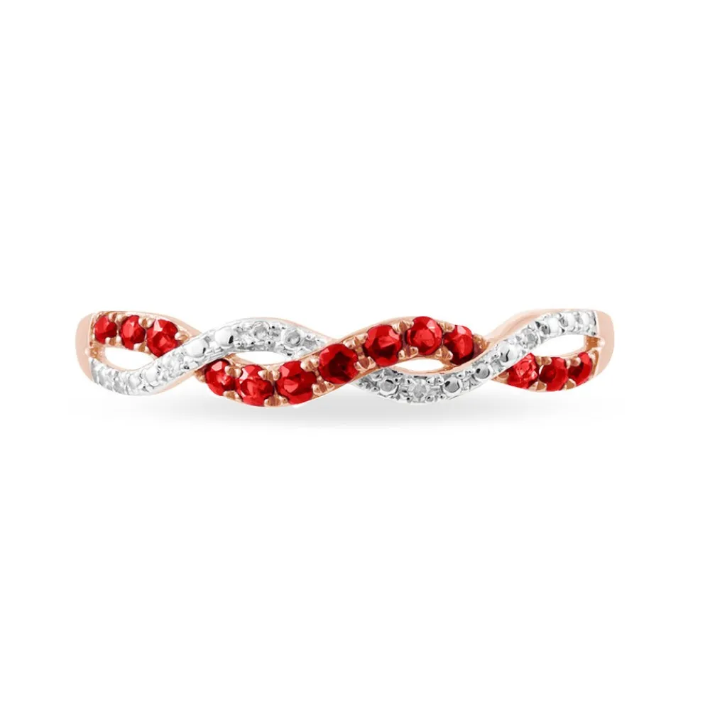 Marc Orian Bagues Rubis|Anniversaire De Mariage > Bague Sofia Or Rose Rubis Et Diamant