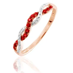 Marc Orian Bagues Rubis|Anniversaire De Mariage > Bague Sofia Or Rose Rubis Et Diamant