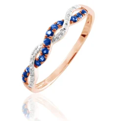 Marc Orian Anniversaire De Mariage|Bagues Saphir > Bague Sofia Or Rose Saphir Et Diamant