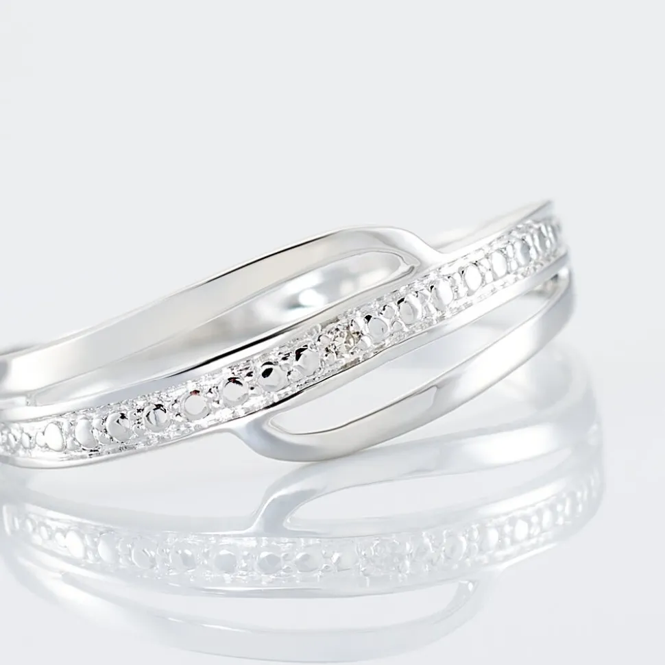 Bague Solena Or Blanc Diamant