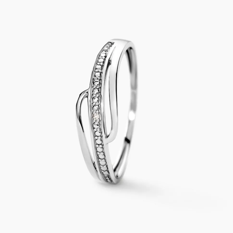Bague Solena Or Blanc Diamant