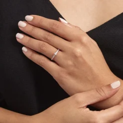Marc Orian Bagues|Bagues Fiançailles > Bague Solitaire Alexandra Or Blanc Diamant