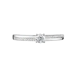 Marc Orian Bagues|Bagues Fiançailles > Bague Solitaire Alexandra Or Blanc Diamant
