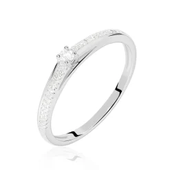 Marc Orian Bagues|Bagues Fiançailles > Bague Solitaire Alexandra Or Blanc Diamant
