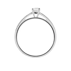 Bague Solitaire Alexandra Or Blanc Diamant