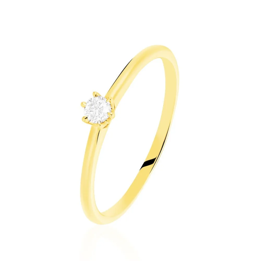 Marc Orian Anniversaire De Mariage|Bagues De Fiançailles > Bague Solitaire Annelies Or Jaune Diamant
