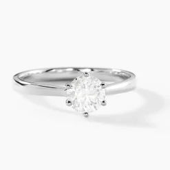 Bague Solitaire Athena Or Blanc Diamant