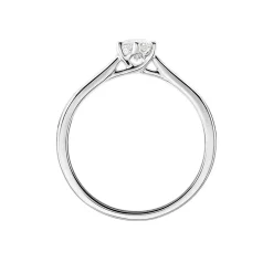 Bague Solitaire Athena Or Blanc Diamant