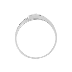 Bague Solitaire Camilia Or Blanc Oxyde De Zirconium