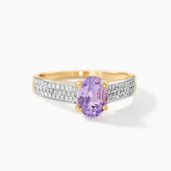 Marc Orian Anniversaire De Mariage|Bagues > Bague Solitaire Crista Or Jauneamethyste Et Oxyde