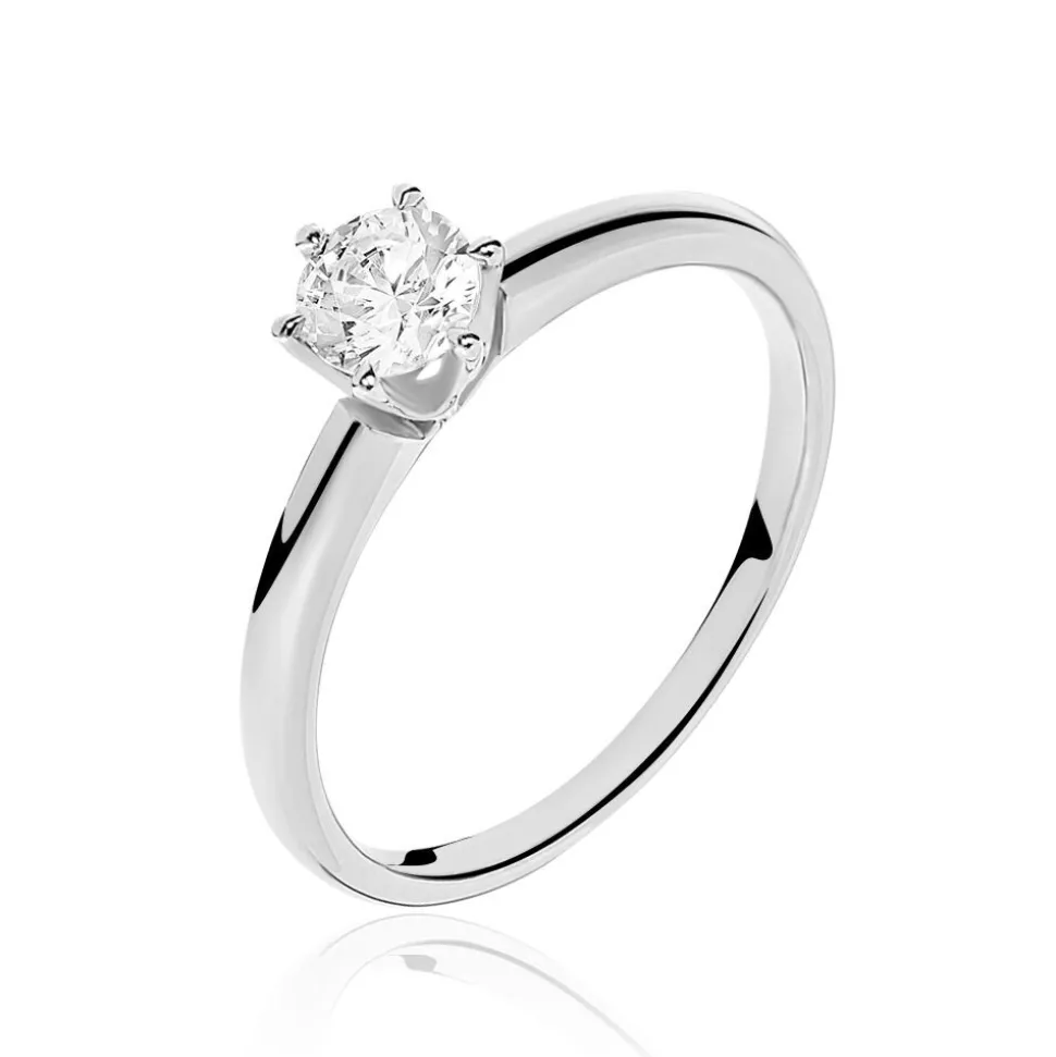 Bague Solitaire Dallal Or Blanc Diamant