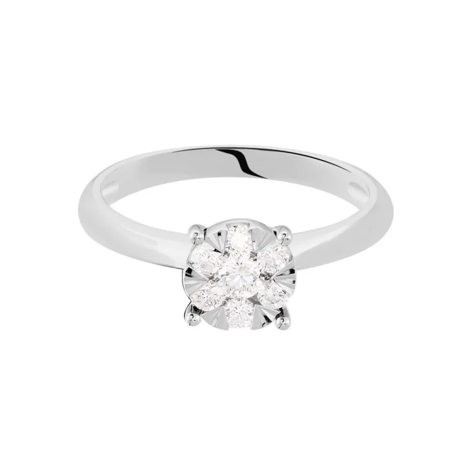 Bague Solitaire Dream Or Blanc Diamant