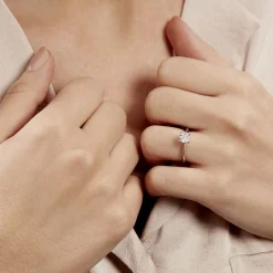 Marc Orian Bagues|Bagues Fiançailles > Bague Solitaire Dream or blanc diamant